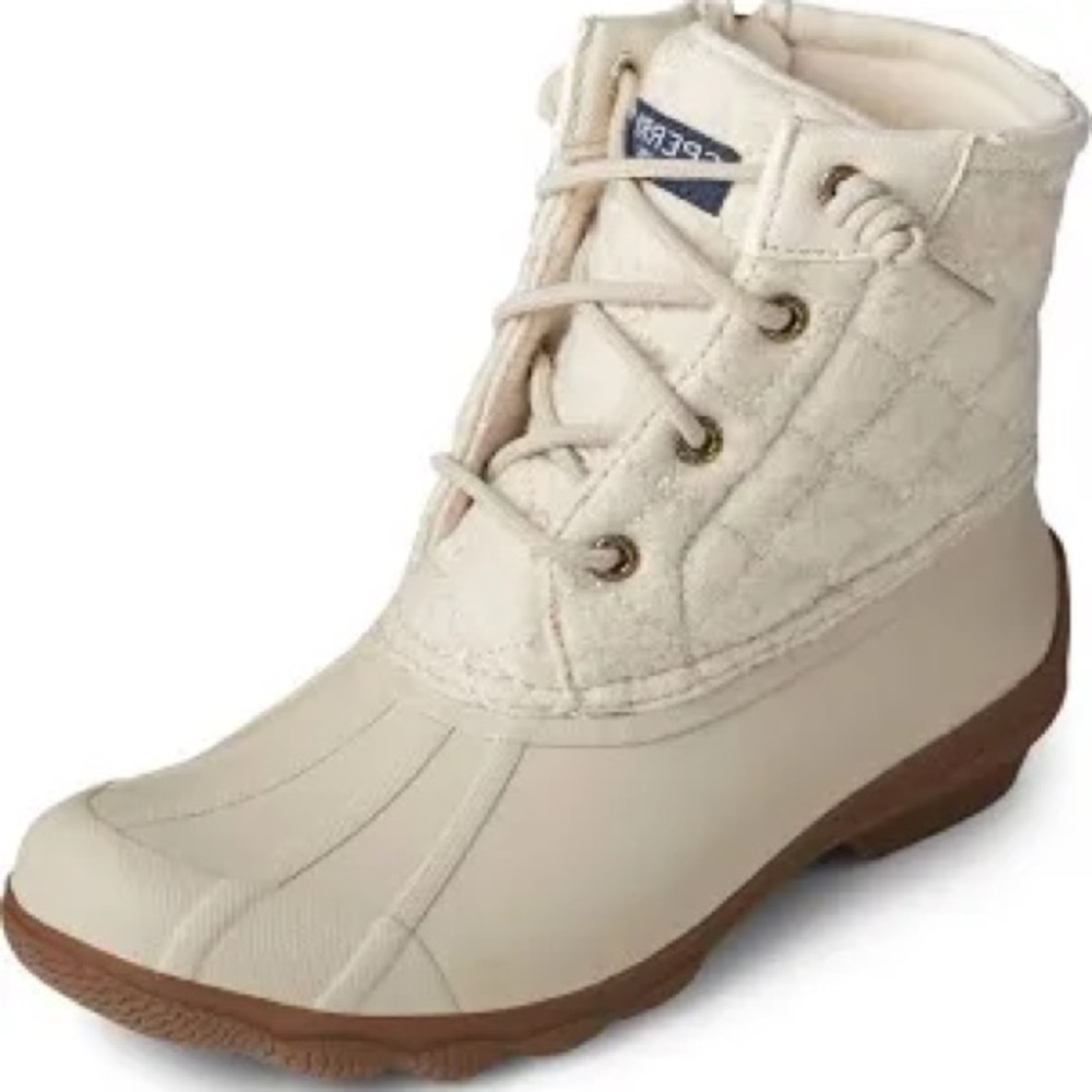 Sperry Syren gulf wool‎ quilted tan size 8
